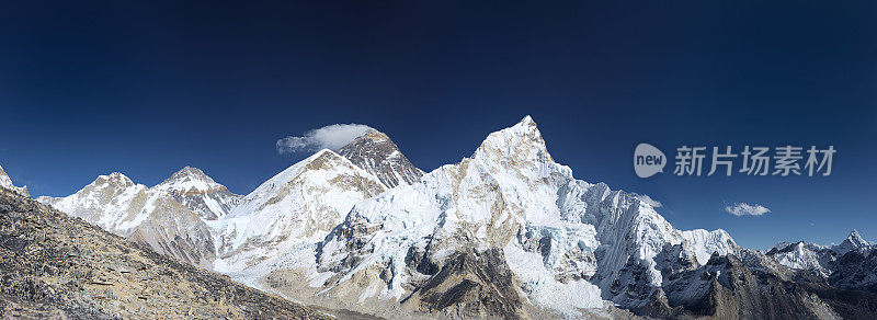 珠穆朗玛峰，从芭塔时代开始的Lhotse和Nuptse, 90圆形全景